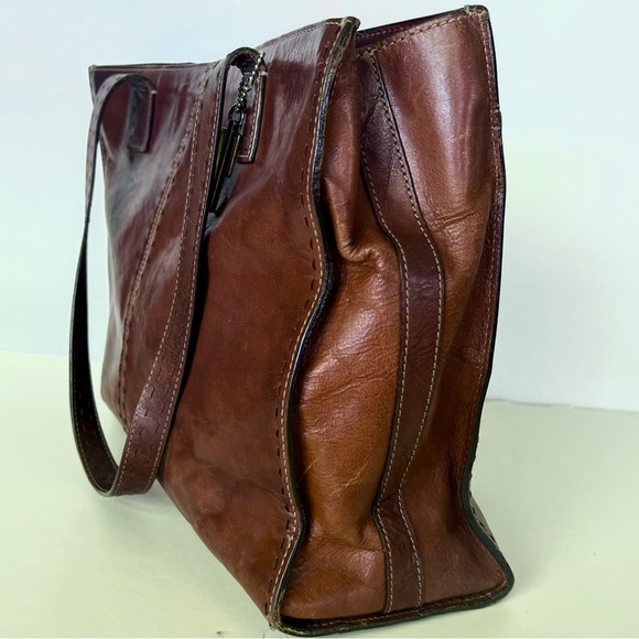 Fossil vintage leather tote - Picture 5 of 6